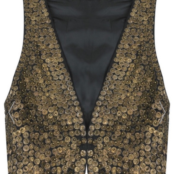 ❤️Day Birger Et Mikkelsen Gold Brass Vest Size 38 - Picture 2 of 8